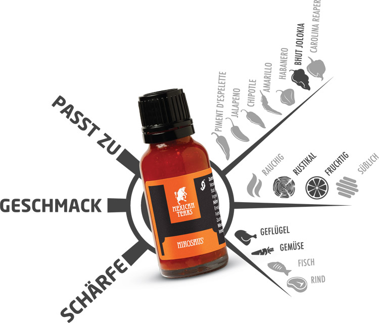 Chili-Sauce Geschmackskompass - Chilisauce