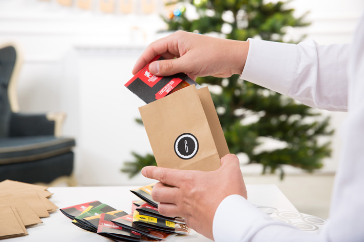 Adventskalender Basteln chili-sauce verpacken