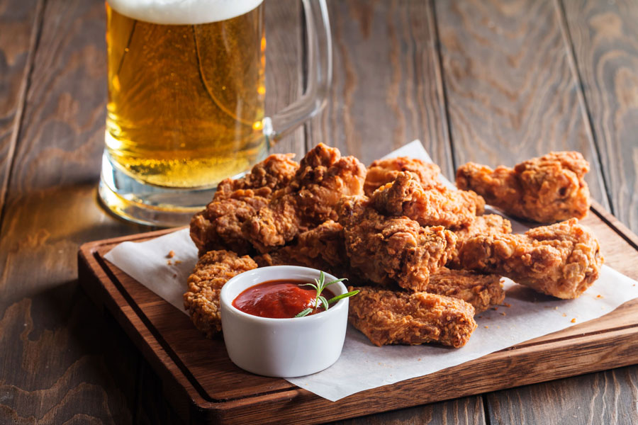buffalo wings mit gewuerzmischung