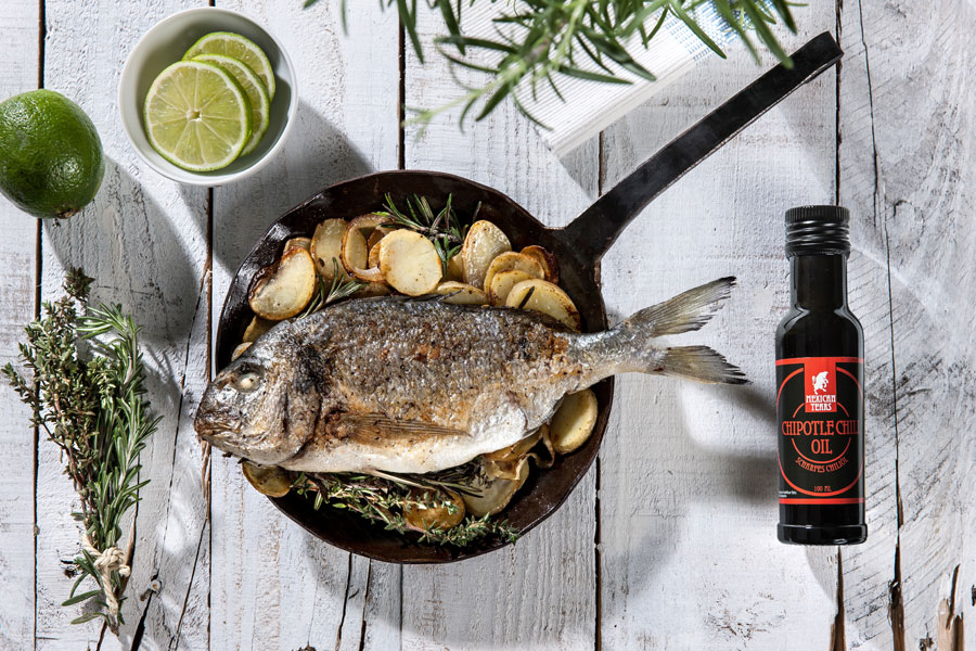 lamm-karree mit chili-oel