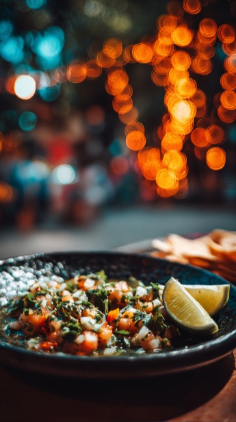 Portion Chimichurri in einer Schüssel mit Löffel