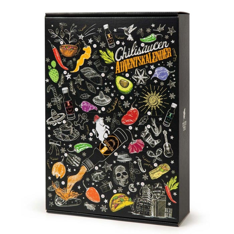 Chilisaucen Adventskalender enthält außerdem einen 10€ Gutschein für unseren Shop um euren Favouriten direkt nachzubestellen