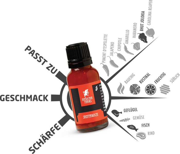 Chili-Sauce Geschmackskompass - Chilisauce