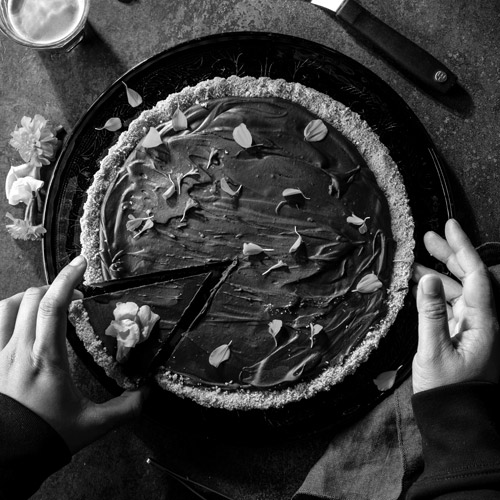 Schokoladen Tarte mit scharfer Sauce von Mexican Tears