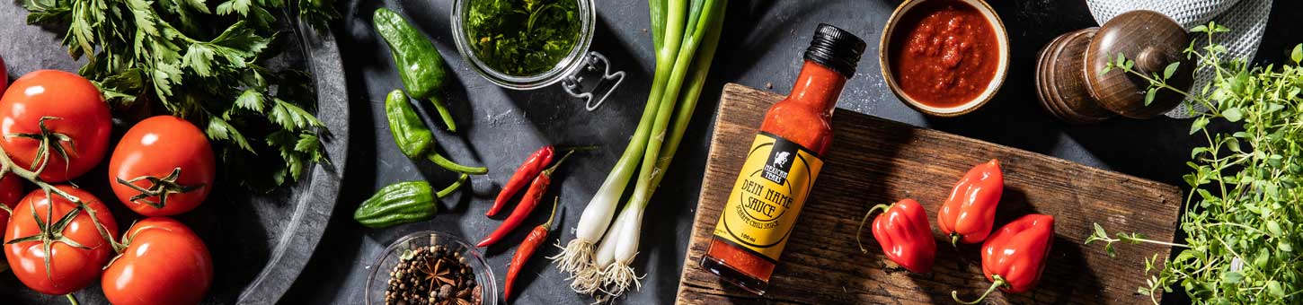 Scharfe Rezepte mit Chili-Saucen