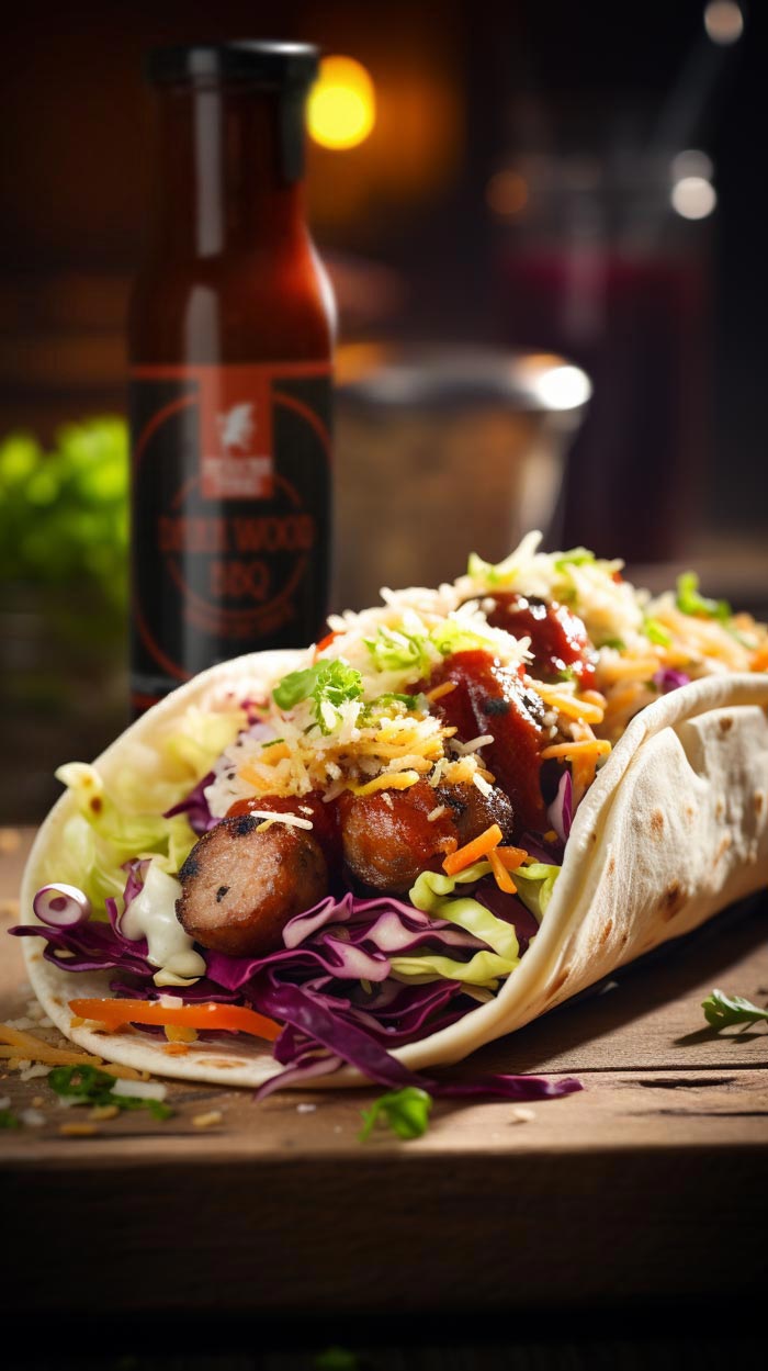 Tacos mit Sauerkraut und Würstchen Tacos mit Sauerkraut und Würstchen