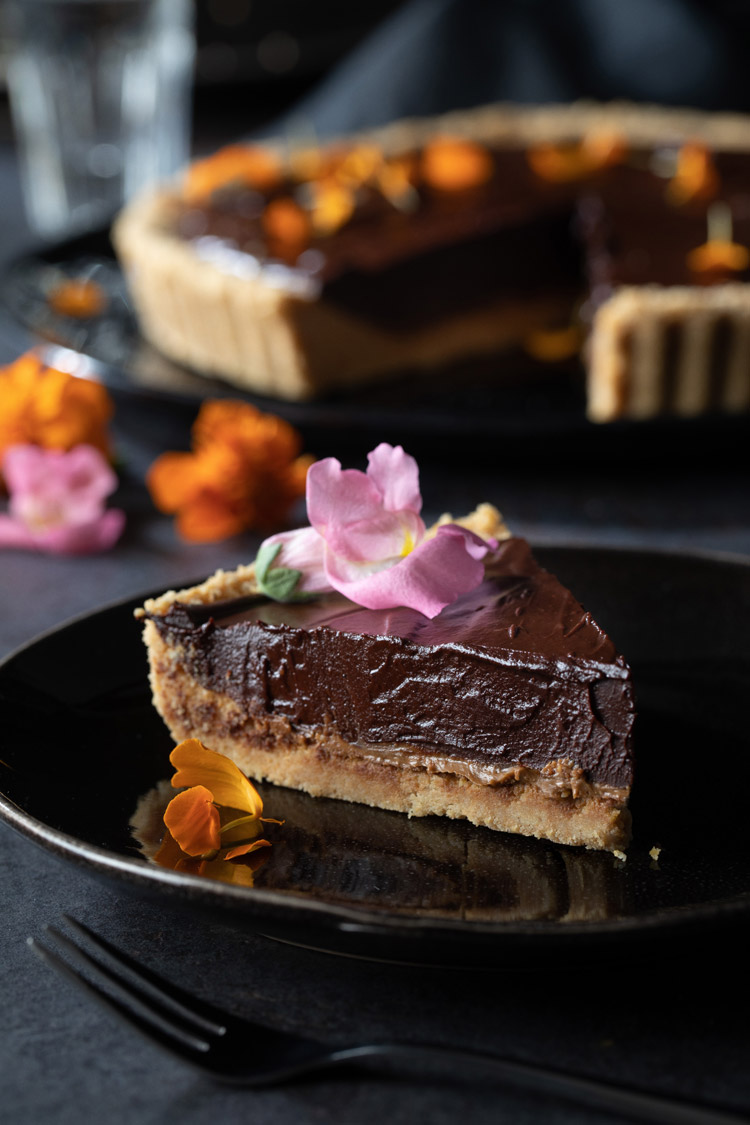 vegane schokoladen tarte Rezept